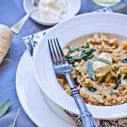 Parsnip & Sage Risotto - Recipe photo by delicieux