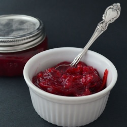 Cranberry, Orange, Ginger Chutney - Recipe photo by Grumpy When Hungry