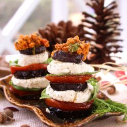 Eggplant & Herbed Goat Cheese Stack - Recipe photo by ModernMom
