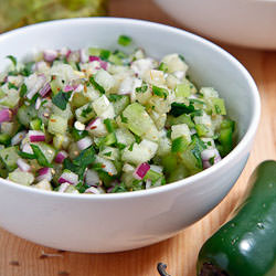 Tomatillo Pico de Gallo - Recipe photo by closetcooking