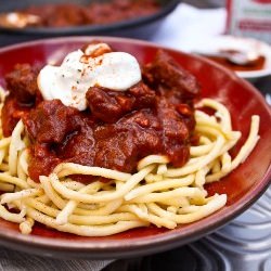 Hungarian Goulash - Recipe photo by radishesandrhubarb