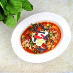 Ina's Chicken Chili - Recipe photo by justthetip