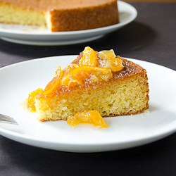 Olive Oil Cake with Clementine Jam - Recipe photo by dailywaffle