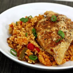 Chicken w/ Peppers & Bulgur - Recipe photo by ellysaysopa
