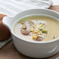 Chicken, Corn & Edamame Chowder - Recipe photo by LovelyPantry