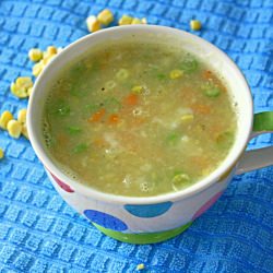 Sweet Corn Vegetable Soup - Recipe photo by Jeyashrisuresh