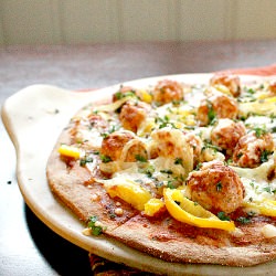 Meatball Pizza - Recipe photo by bohobirdy