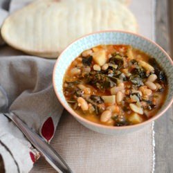 Kale, Beans & Potato Soup - Recipe photo by foodwanderings