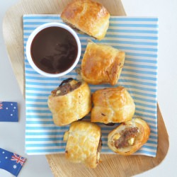 Lamb, Feta and Mint Sausage Rolls - Recipe photo by emeraldandella