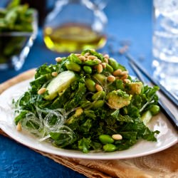 Raw Vegan Kale Salad - Recipe photo by BitterSweet