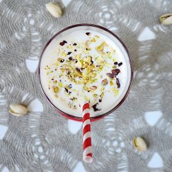 Rosewater, Cardamon & Pistachio Las - Recipe photo by The Hungry Australian