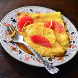Crepes Suzette - Recipe photo by lostpastremembered