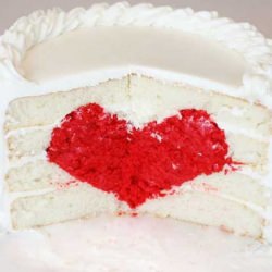 Red Velvet Heart Cake - Recipe photo by pocketful of dreams