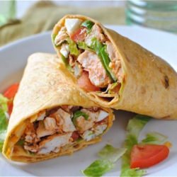 Buffalo Chicken Wraps - Recipe photo by BevCooks