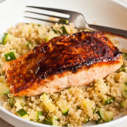 Hoisin Salmon w/ Quinoa - Recipe photo by LovelyPantry