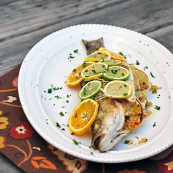 Triple Citrus Stuffed Fish - Recipe photo by FamilySpice