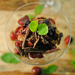 Chocolate Cherry Mousse - Recipe photo by J1083