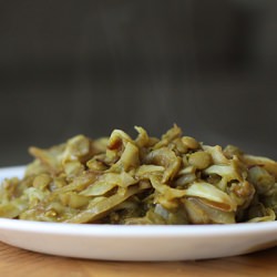 Lentils with Cabbage - Recipe photo by goofymama