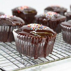 Vegan Chocolate Cupcakes - Recipe photo by radishesandrhubarb