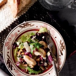 Chicken and Mushroom Salad - Recipe photo by olibiakos