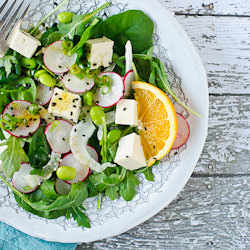Tofu Salad and Orange Dressing - Recipe photo by kitchen confidante