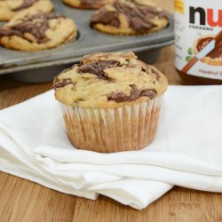 Banana Nutella Muffins - Recipe photo by sweetpeaskitchen