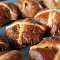 Even Healthier Hot Cross Buns - Recipe photo by coffeemuffins