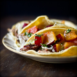 Smoked Pork Tacos with Salsa - Recipe photo by ekosmas
