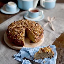 Apple Cake With Ricotta, Walnuts - Recipe photo by lucullian