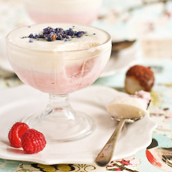 Lychee & Raspberry Mousse - Recipe photo by raspberricupcakes