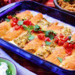 Creamy Work Week Chicken Enchiladas - Recipe photo by ModernMom