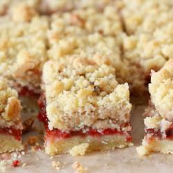 Fresh Raspberry Crumb Bars - Recipe photo by LemonDrop