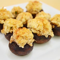 Crab-Stuffed Mushrooms - Recipe photo by laurenofalltrades