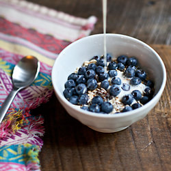 Muesli - Recipe photo by a house in the hills