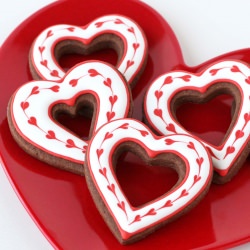 Heart Valentine's Cookies - Recipe photo by Glorious Treats