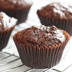 Mint-Filled Brownie Cupcakes - Recipe photo by LemonDrop