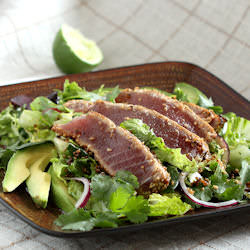 Sesame Seared Ahi Tuna Salad - Recipe photo by kitchentramp