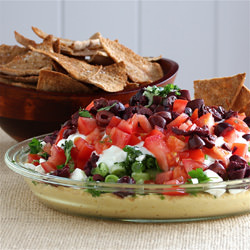 Mediterranean Layer Dip - Recipe photo by jaslusser