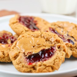 Peanut Butter & Jelly Cookies - Recipe photo by pipandebby