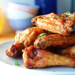 Sticky Honey Ginger Wings - Recipe photo by Gluten Free Fix