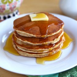 Rosa Parks' Peanut Butter Pancakes - Recipe photo by toriavey