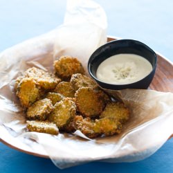 Panko Fried Pickle Chips - Recipe photo by spoonforkbacon