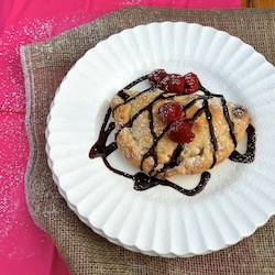 Chocolate Raspberry Calzones - Recipe photo by tsp basil