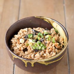 Spicy Japanese Farro Salad - Recipe photo by thetomatotart