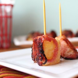 Bacon Wrapped Pineapple Bites - Recipe photo by Gluten Free Fix