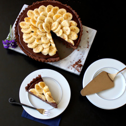 Nutella Chocolate & Banana Tart - Recipe photo by Runcible Eats