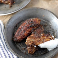 Wings with Sauce - Recipe photo by boulderlocavore