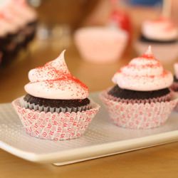 Chocolate Red Hot Cupcakes - Recipe photo by the hobby room