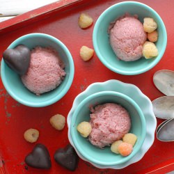 Strawberry Jam Buttermilk Ice Cream - Recipe photo by boulderlocavore