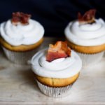 Maple Bacon Cupcakes - Recipe photo by broma bakery